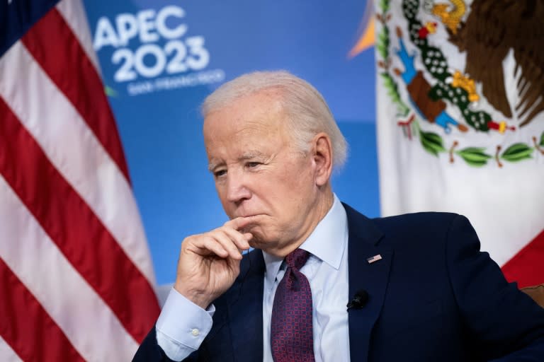 US President Joe Biden says the Gaza Strip and the West Bank should ultimately be 'reunited' and governed by the Palestinian Authority (Brendan Smialowski)