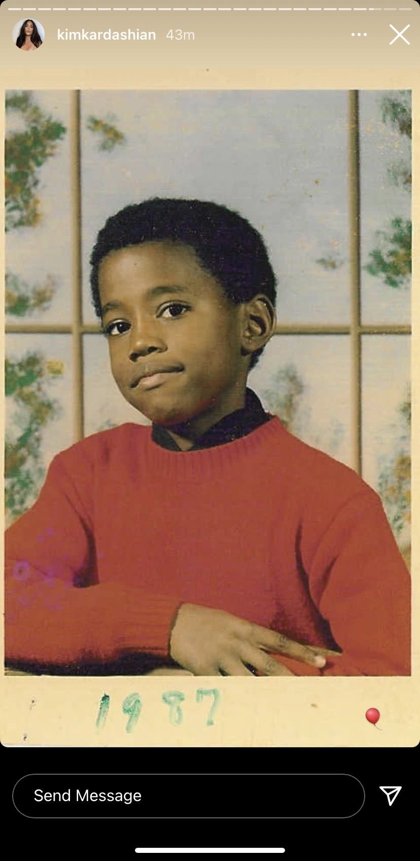 Kanye West as a kid Instagram