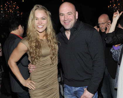 Former champion Ronda Rousey and UFC president Dana White (Getty Images).