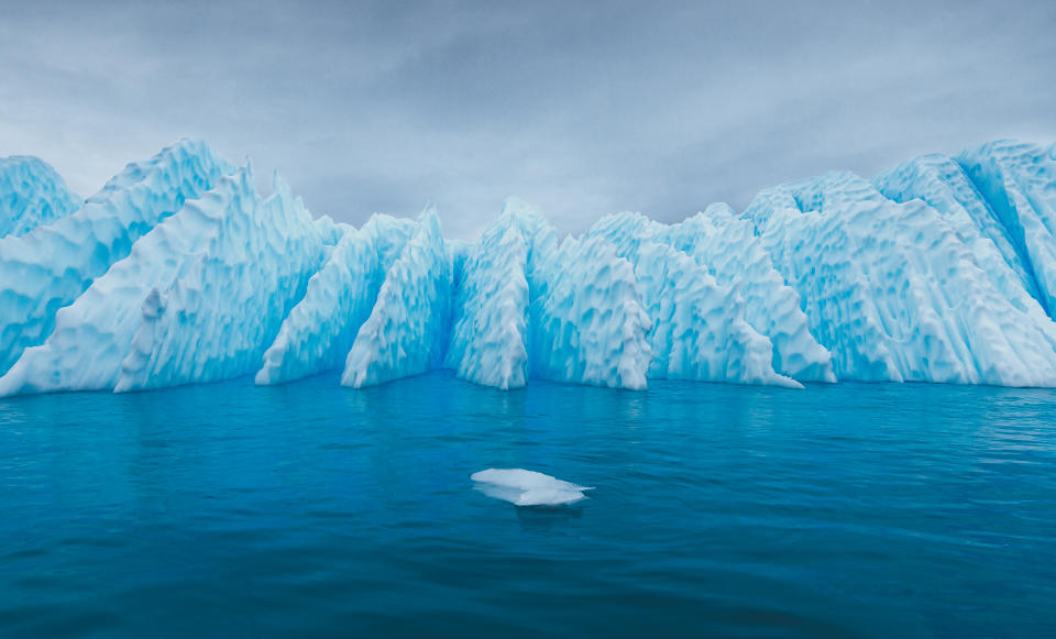 Textured iceberg in Antarctica