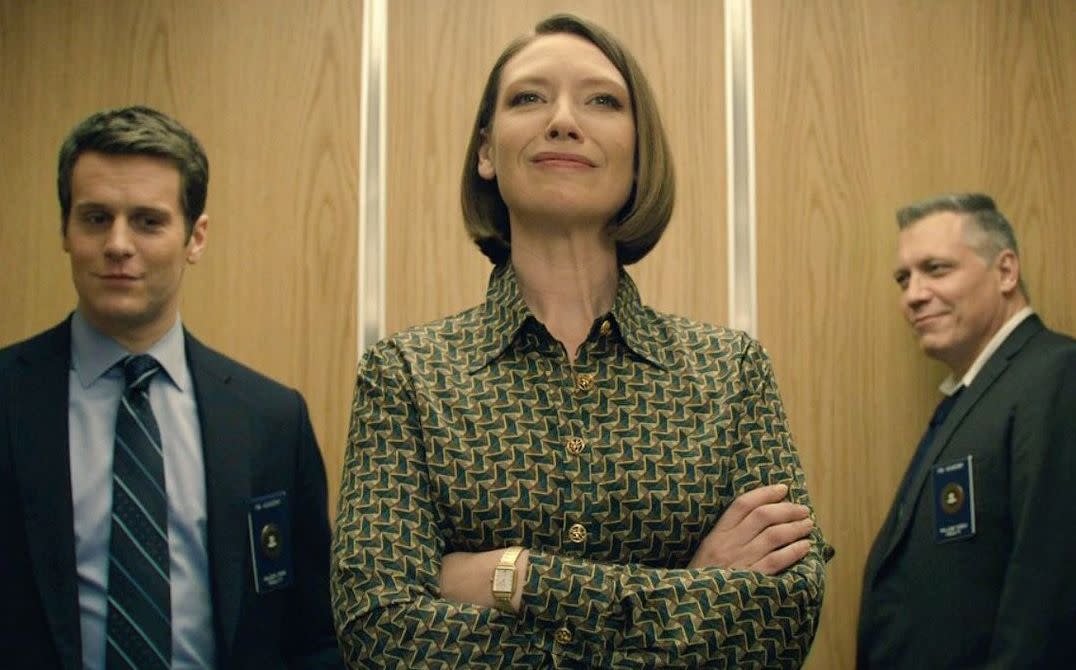 Jonathan Groff, Anna Torv and Holt McCallany, of Netflix's "Mindhunter." (Photo: Netflix)