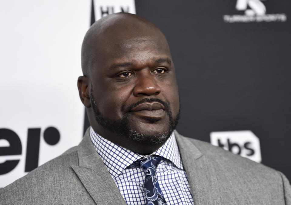 Turner Sports host Shaquille O'Neal attends the Turner Networks 2018 Upfront at One Penn Plaza on Wednesday, May 16, 2018, in New York. (Photo by Evan Agostini/Invision/AP)