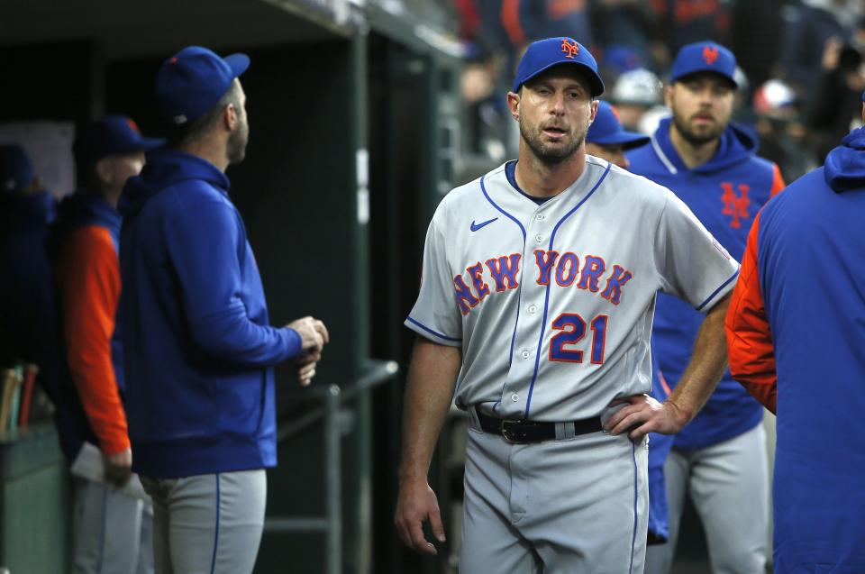 Max Scherzer will miss Tuesday's start against the Reds due to neck spasms. (Photo by Duane Burleson/Getty Images)