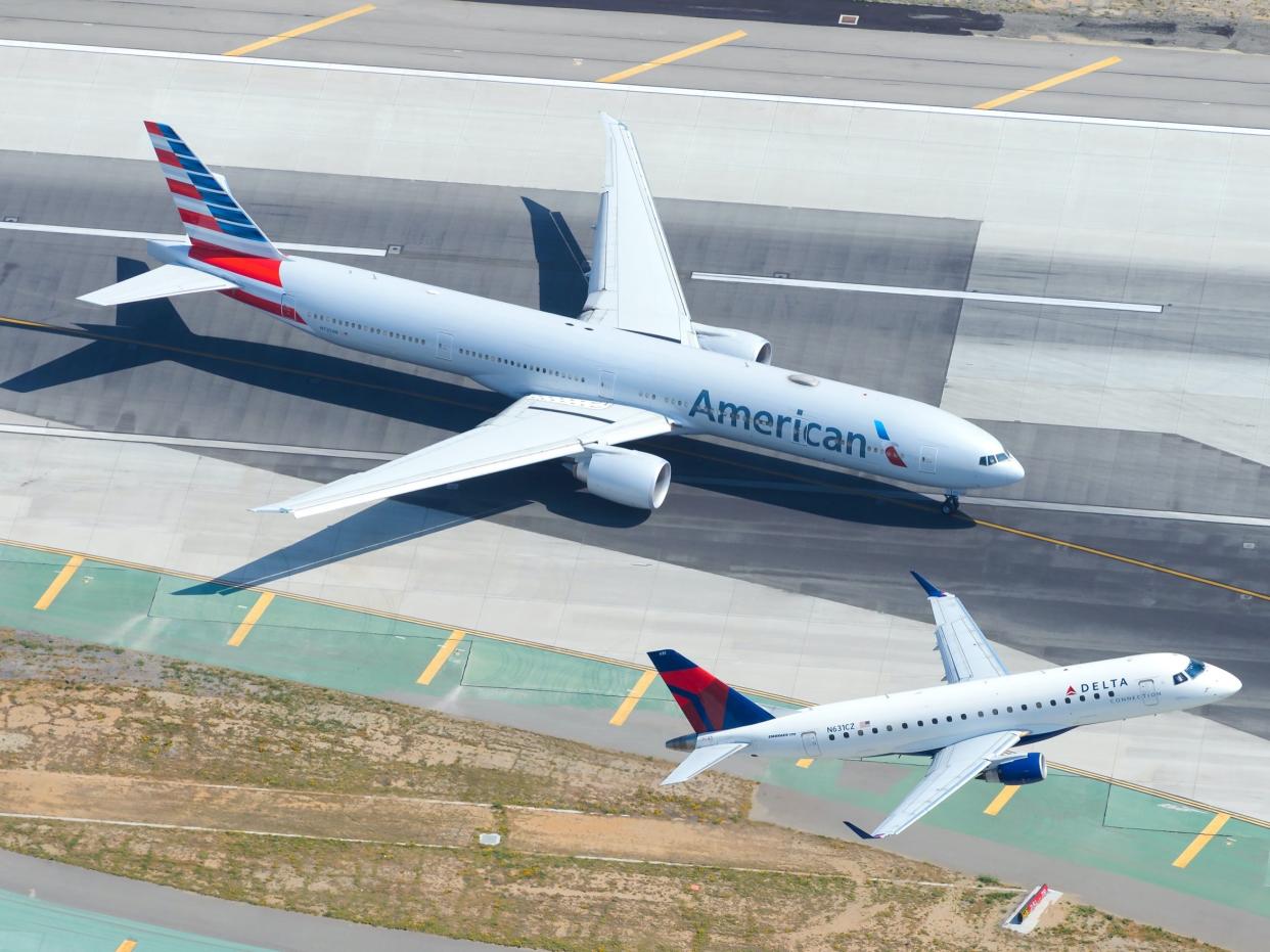 American Airlines and Delta Air Lines