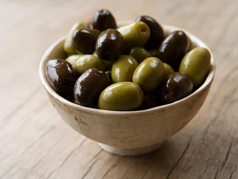 olives in a bowl