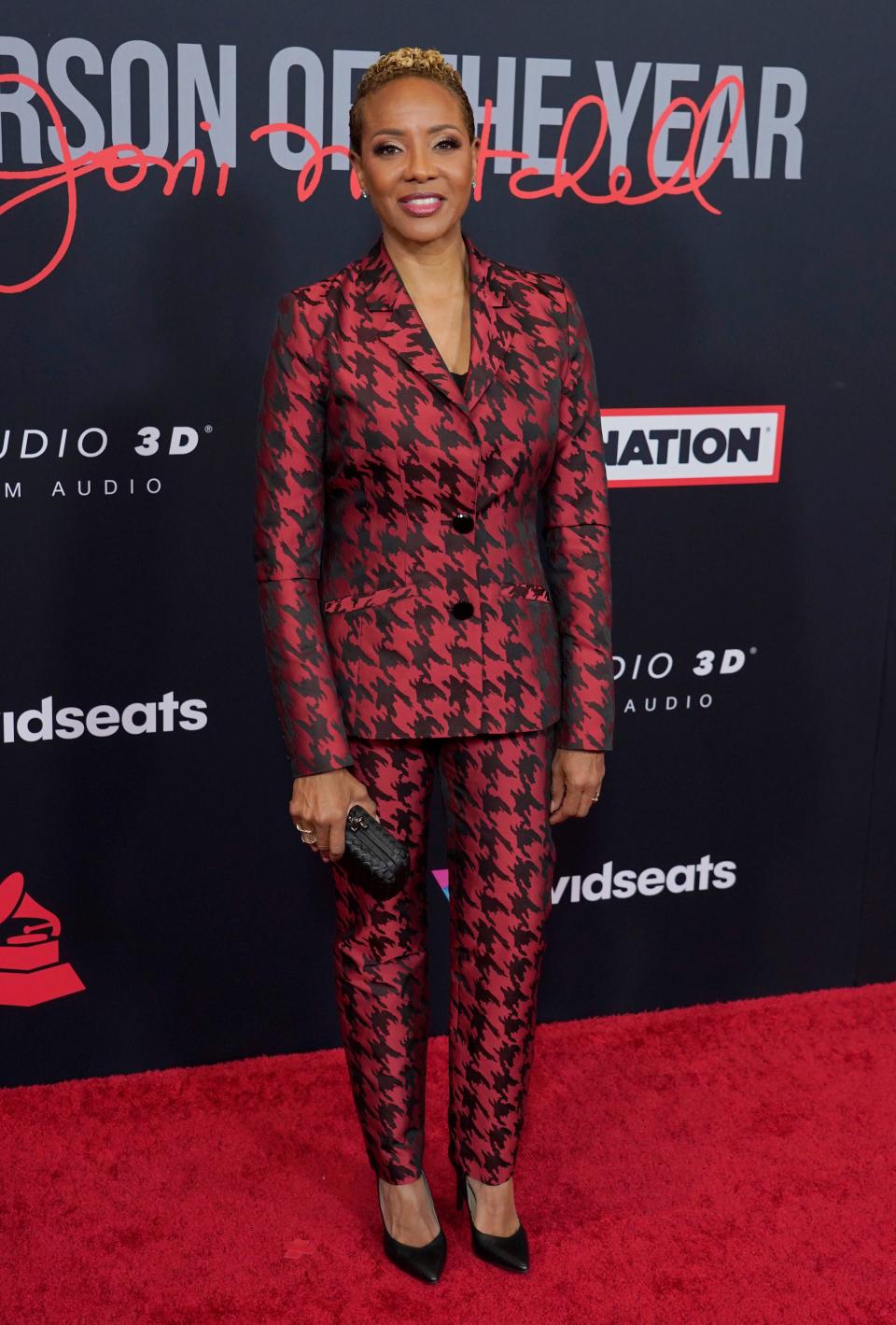 MC Lyte arrives at the 31st annual MusiCares Person of the Year benefit gala honoring Joni Mitchell on Friday, April 1, 2022, at the MGM Grand Conference Center in Las Vegas.