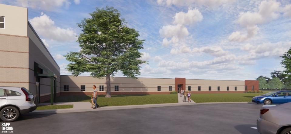 An artist rendering of the addition planned at Nixa's High Pointe Elementary.
