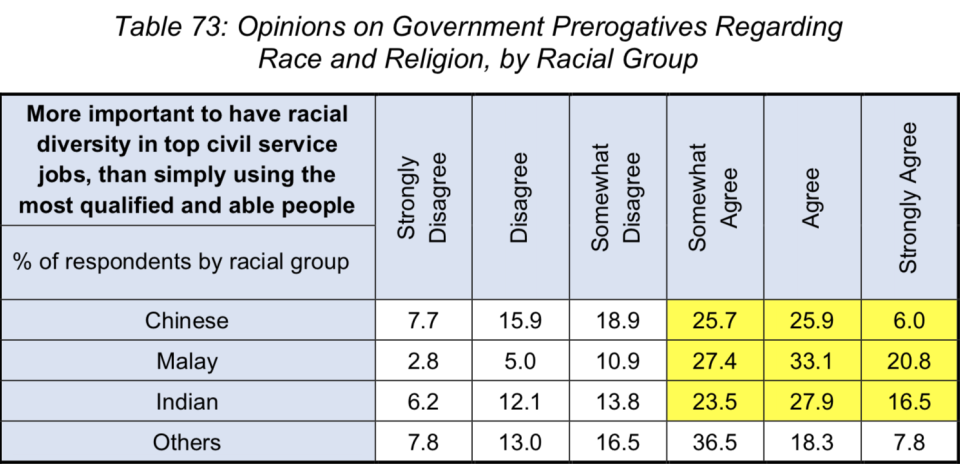 The survey by the Institute of Policy Studies (IPS) was conducted between August last year and January this year and involved 4,015 respondents.