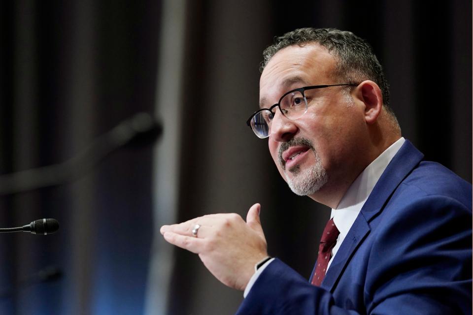 "There is no substitute for a classroom experience for our students," education nominee Miguel Cardona says during a hearing Feb. 3 before the Senate Health, Education, Labor and Pensions Committee.