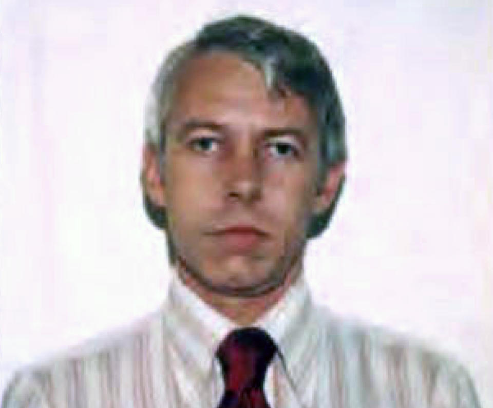 FILE – This undated file photo shows a photo of Dr. Richard Strauss, an Ohio State University team doctor employed by the school from 1978 until his 1998 retirement. Investigators say over 100 male students were sexually abused by Strauss who died in 2005. The university released findings Friday, May 17, 2019, from a law firm that investigated claims about Richard Strauss for the school. (Ohio State University via AP, File)