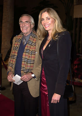 Martin Landau and Gretchen Becker at the Los Angeles premiere of Warner Brothers' The Pledge