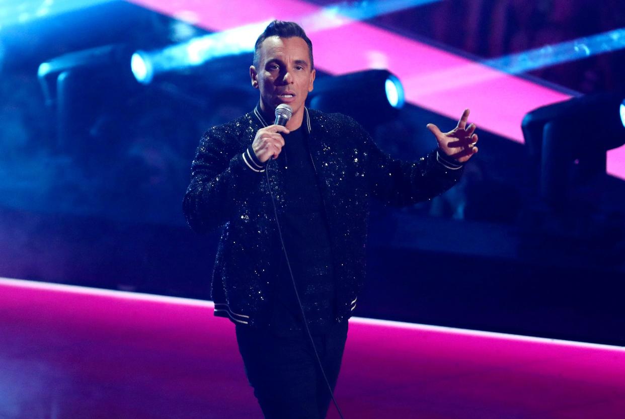 Sebastian Maniscalco, shown hosting the MTV Video Music Awards in 2019, will play Fiserv Forum in November 2024.