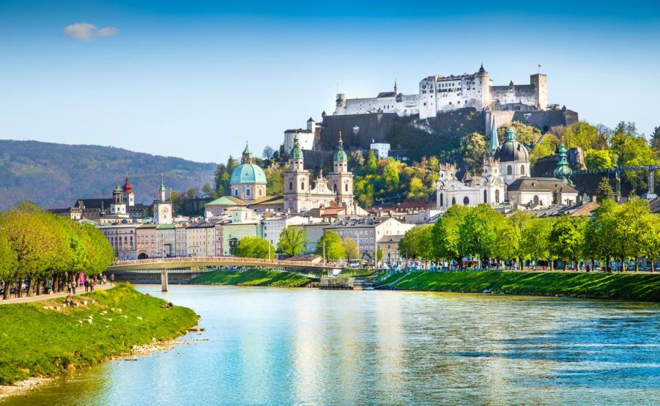 You’ll stop in Salzburg on the early leg of this Alpine trip (Getty Images/iStockphoto)