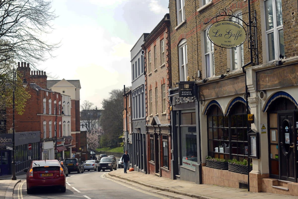 The singer was spotted on a stroll round Hampstead (pictured) earlier this year (Daniel Lynch)