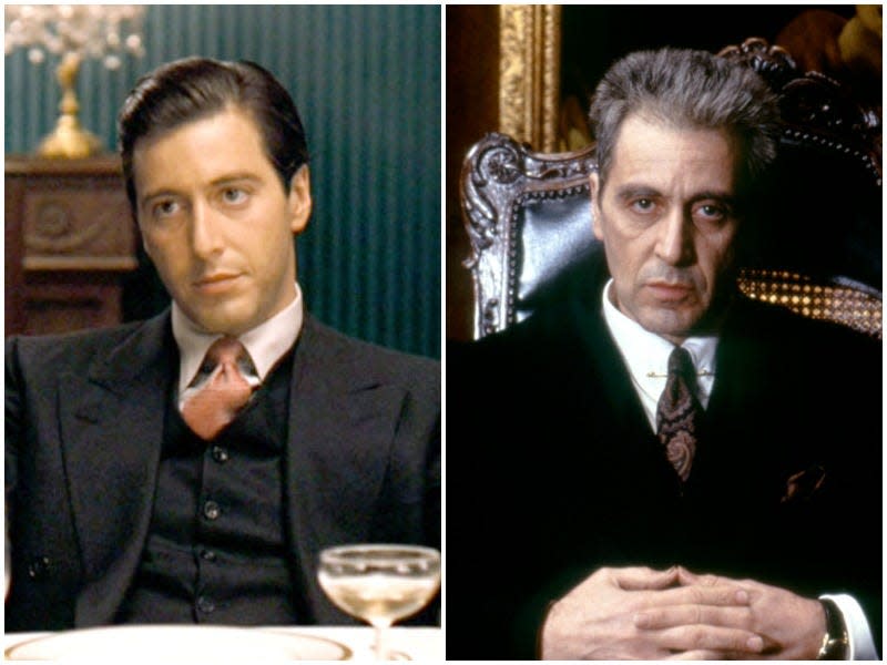 al pacino the godfather then and now