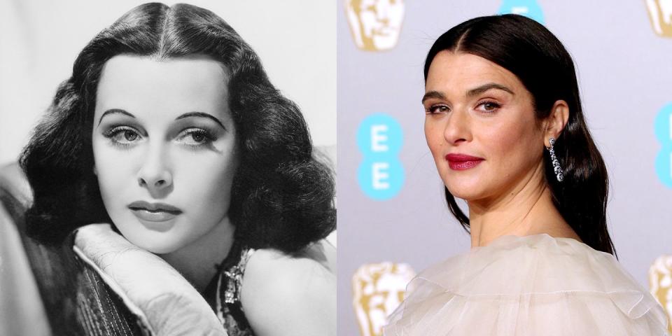 Hedy Lamarr (1938) and Rachel Weisz