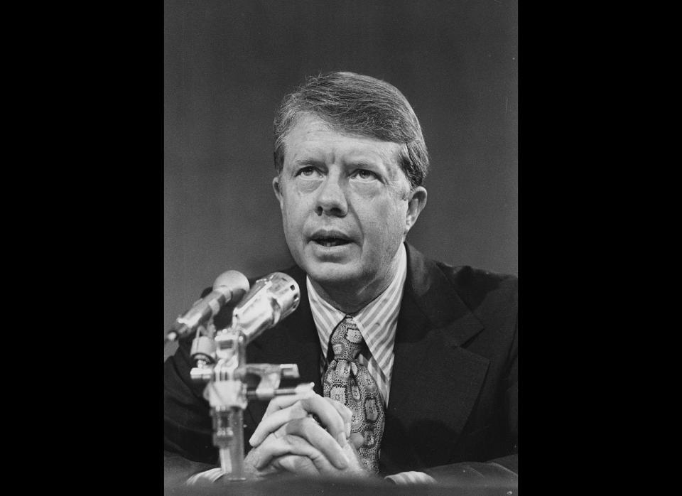 President Jimmy Carter, shown here in 1971, reported that he saw a UFO above Leary, Ga., in 1969. He filed a report about the sighting to the International UFO Bureau in 1973. 