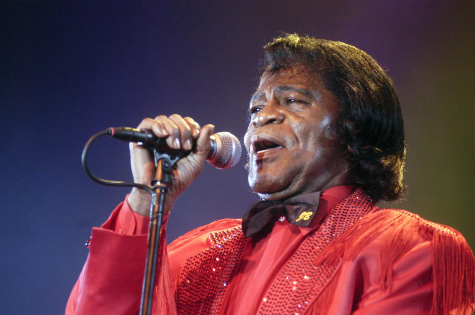 AMSTERDAM, NETHERLANDS - JULY 11: James Brown, vocal, performs at the North Sea Jazz Festival on July 11th 2004 in Amsterdam, the Netherlands. (Photo by Frans Schellekens/Redferns)