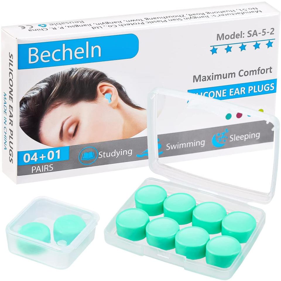 Bechlen Reusable Silicone Ear Plugs- Amazon Canada