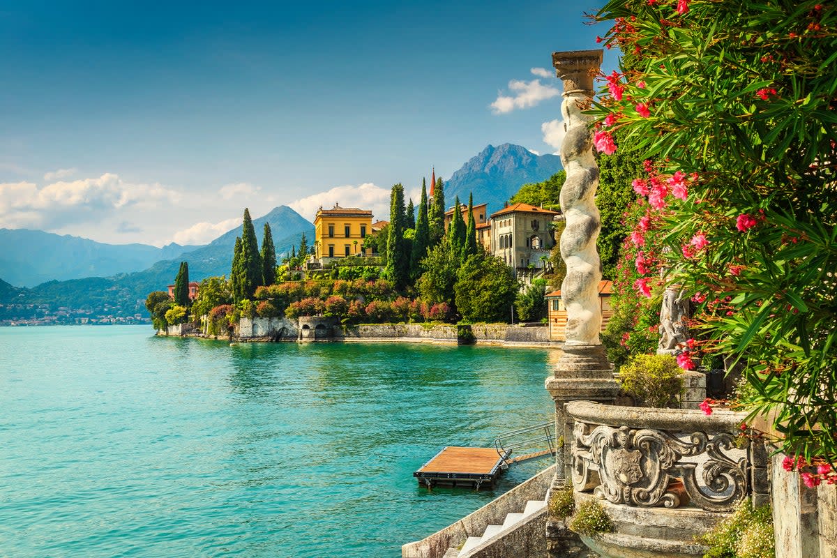 Italy’s deepest lake has a breathtaking backdrop of the Alps (Getty Images/iStockphoto)