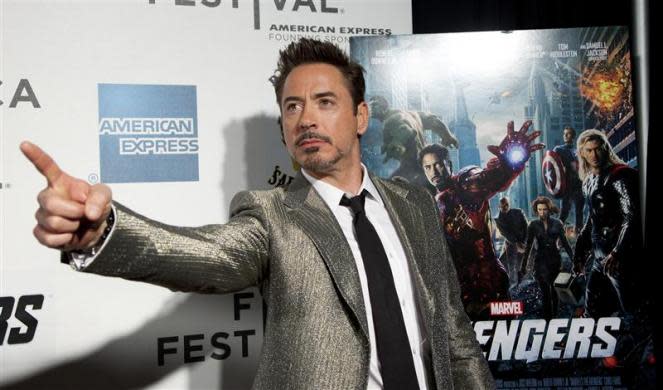 <b>1. Robert Downey Jr. is the top-grossing actor of the year, with $1.5 billion, according to Forbes.</b> <br>Robert Downey Jr. poses as he arrives at the screening of the film "Marvel's The Avengers" for the closing night of the 2012 Tribeca Film Festival in New York April 28, 2012