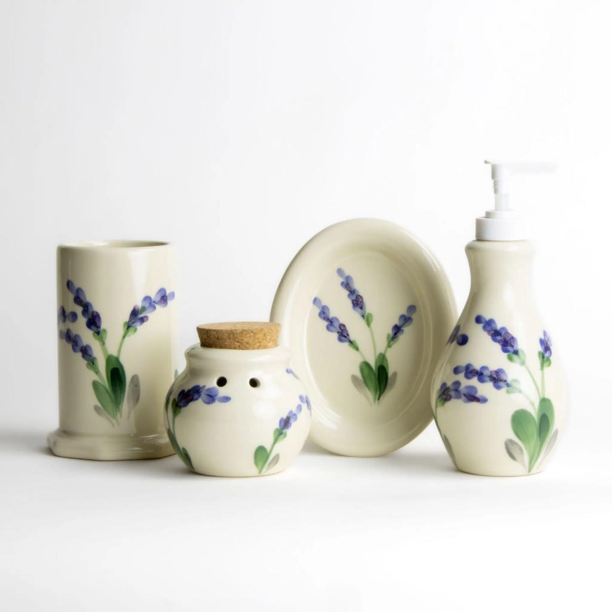 Emerson Creek Pottery Bathroom Accessory Set