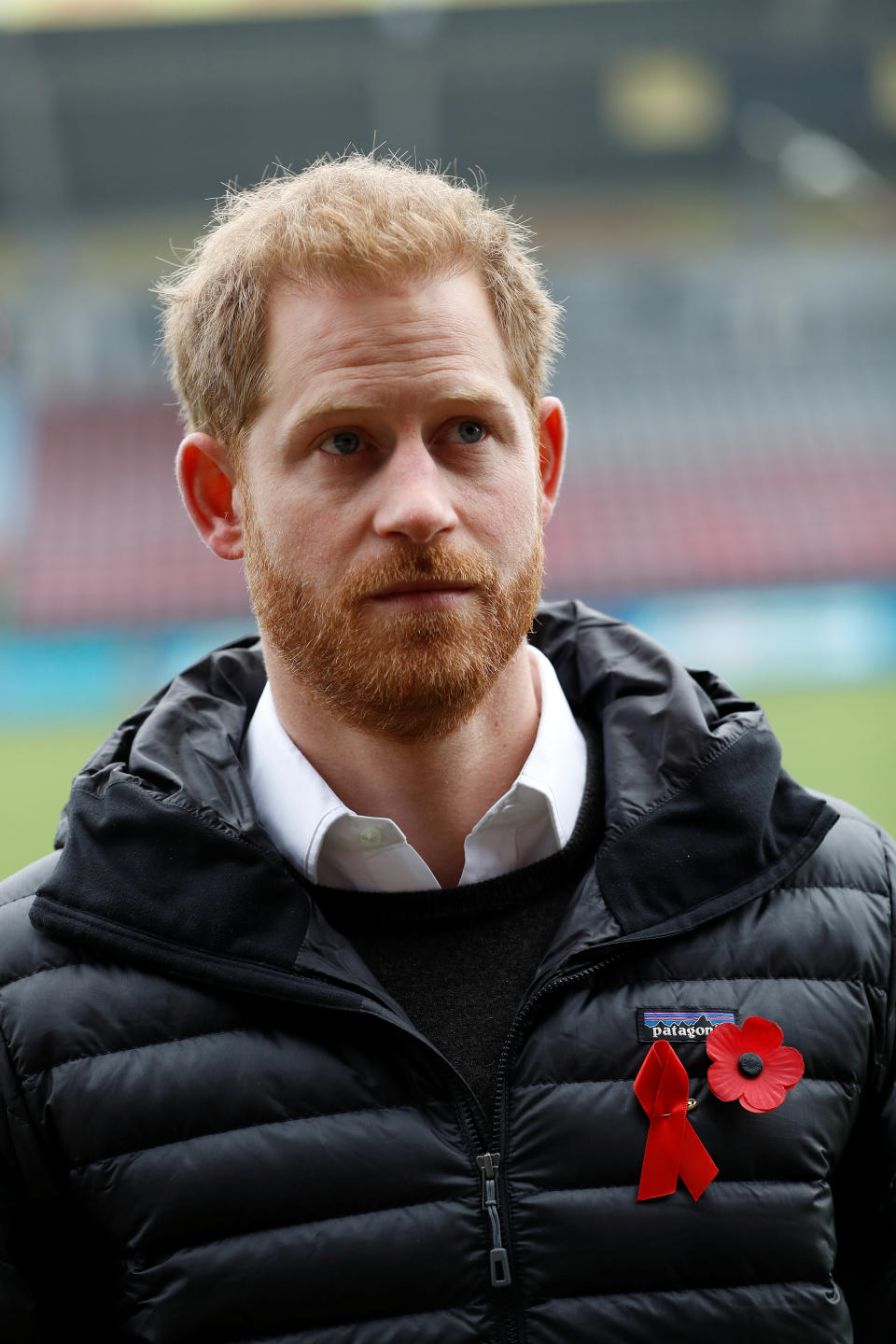 Britain's Prince Harry, Duke of Sussex, visits the Twickenham Stoop in London, Britain November 8, 2019. REUTERS/Peter Nicholls/Pool