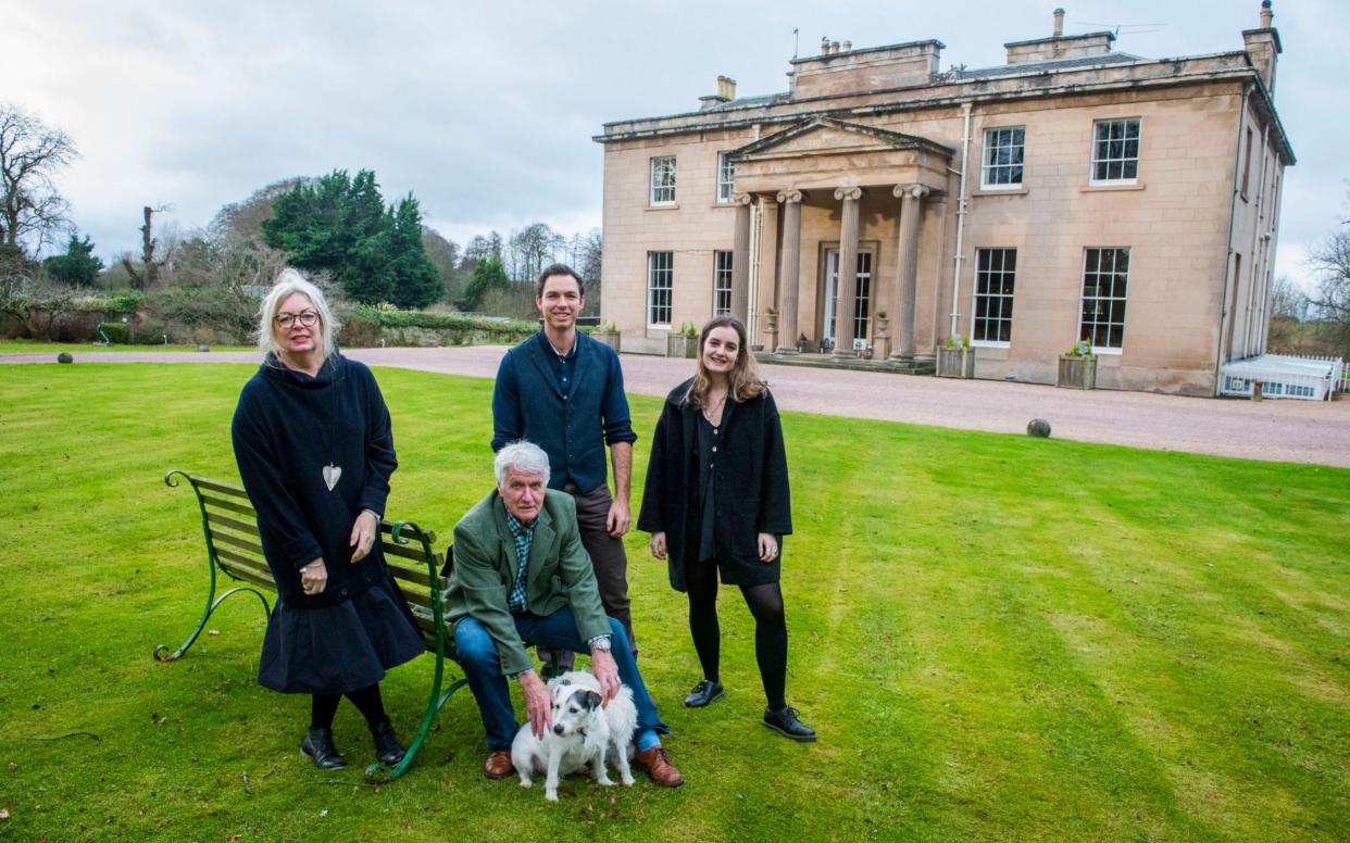 The Mathesons outside the Boath House - Chris Watt Photography