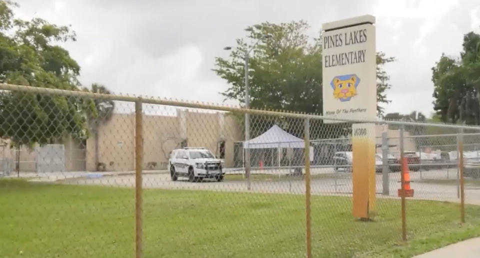 A teacher was attacked by a student in Florida, leading to her being hospitalised. Source: NBC6