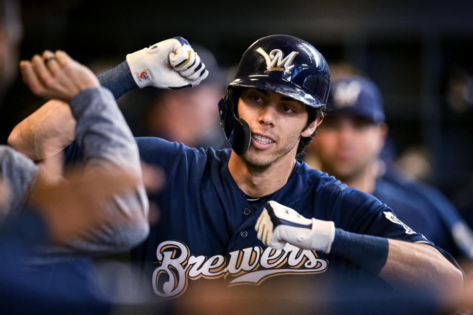MLB home run leader and reigning NL MVP Christian Yelich is the No. 1 seed for the 2019 Home Run Derby. (Photo by Dylan Buell/Getty Images)