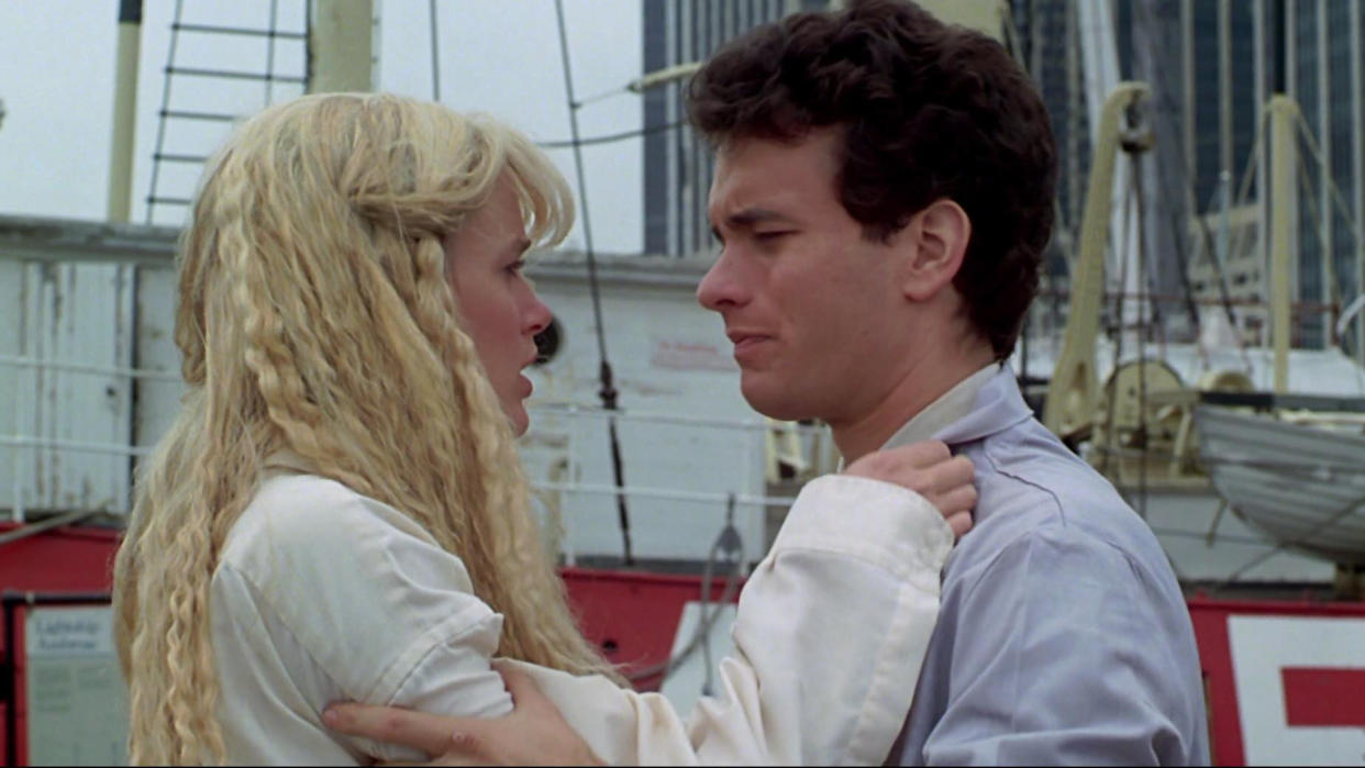 Tom Hanks and Daryl Hannah were praised for their chemistry in the 1984 romcom 'Splash'. (Buena Vista Pictures)