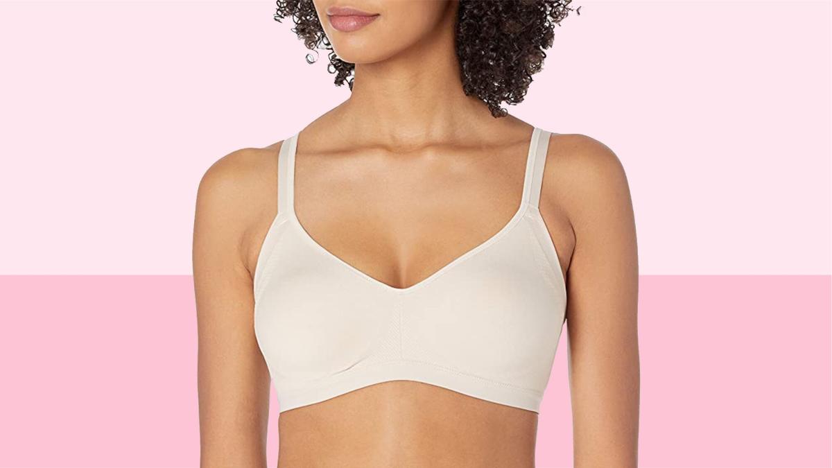 Warner's BLACK Easy Does It No Bulge Wirefree Contour Bra, US Small 