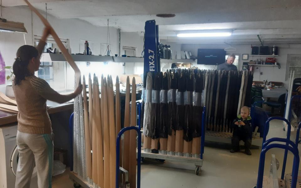 The drying room on Mr Hindbo's mink farm - Richard Orange