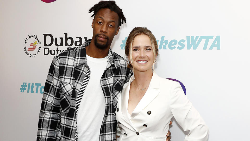 Gael Monfils and Elina Svitolina, pictured here at the Dubai Duty Free WTA Summer Party in 2019.