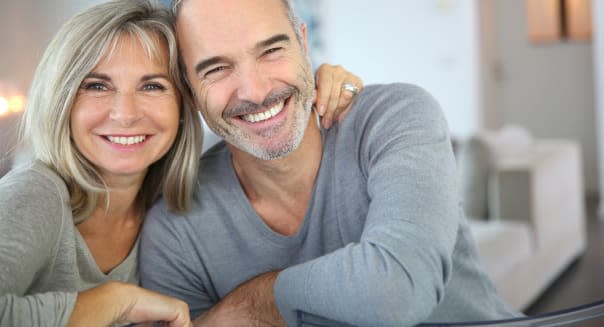 cheerful senior couple enjoying ...