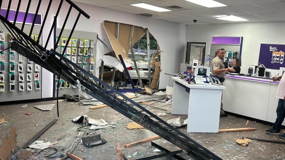 An Arden Arcade business was damaged Tuesday, Sept. 12, 2023 after a car crashed into it, the Sacramento Metropolitan Fire District said. 