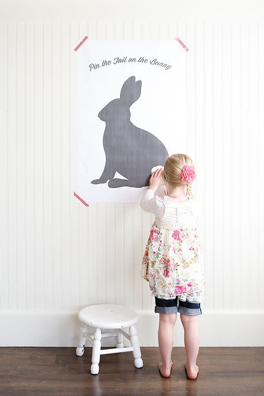 pin tail bunny easter games for kids