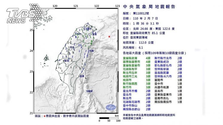 （圗／翻攝自中央氣象局官網）