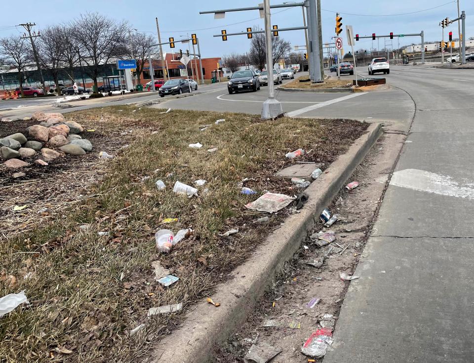 As the snow melts, more trash is seen along Milwaukee medians and side streets in Milwaukee. Plastic soda bottles, paper, and cups from fast food establishments are tossed from cars at the traffic light on the streets. The intersection near 35th and Capitol Drive is an eyesore for many Milwaukee residents. City officials and community organizers say more needs to be done to keep Milwaukee clean.