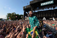 <p>Jared Leto of Thirty Seconds to Mars performs onstage during the 2017 Firefly Music Festival on June 18, 2017 in Dover, Delaware. (Photo by Kevin Mazur/Getty Images for Firefly) </p>