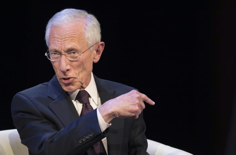 Federal Reserve Vice Chair Stanley Fischer speaks during a CNN Debate on the Global Economy in Washington, DC on October 9, 2014