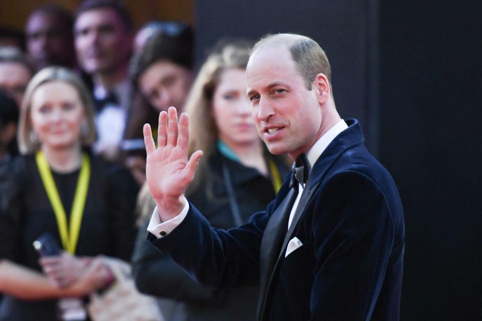London, UK. 18th Feb, 2024. Prince William, Prince Of Wales attending the 2024 EE BAFTA Film Awards at The Royal Festival Hall in London, UK on February 18, 2024. Photo by Aurore Marechal/ABACAPRESS.COM Credit: Abaca Press/Alamy Live News