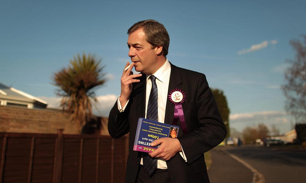 nigel farage smoking