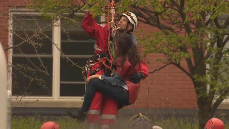 Meet the firefighter who rescued a woman stuck on a crane in downtown Toronto