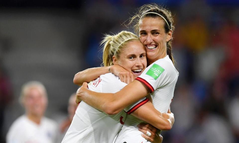 Steph Houghton (left) and Jill Scott are among the England players to have graduated from Sunderland Ladies yet no north-east venue was selected.
