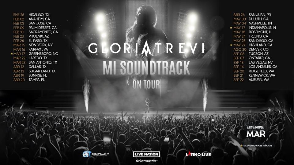 Trevi’s Mi Soundtrack World Tour expands on the recent release of the singer's albums “Mi Soundtrack Vol. 1” and “Mi Soundtrack Vol. 2,” compilations in which Trevi reimagines her most iconic hits.