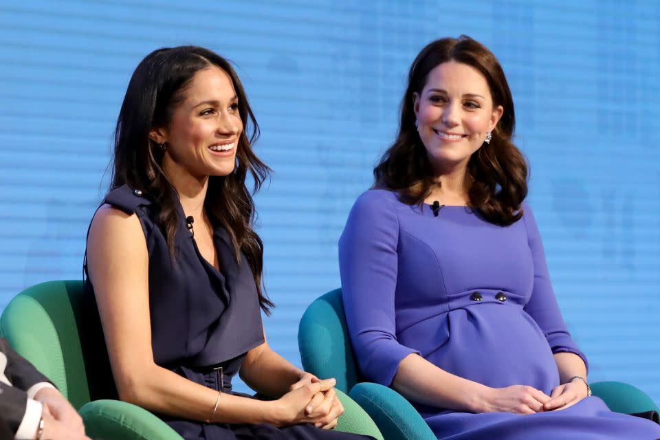 They may look like the best of friends but it turns out Kate and Meghan aren't that close. Photo: Getty Images