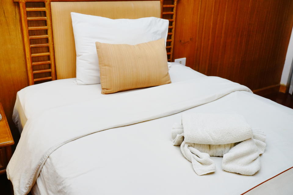 Bedding of bedroom in hotel