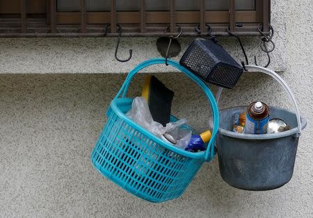 Household goods are seen at the home of a man, who went on a deadly attack at a facility for the disabled, near the facility in Sagamihara, Kanagawa prefecture, Japan, July 26, 2016. REUTERS/Issei Kato