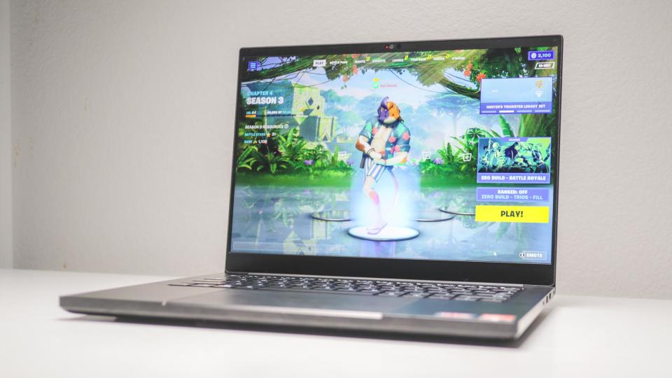 Razer Blade 14 (2023) sitting on desk